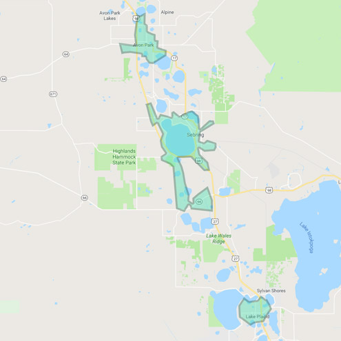 Sebring, Avon Park, Lake Placid